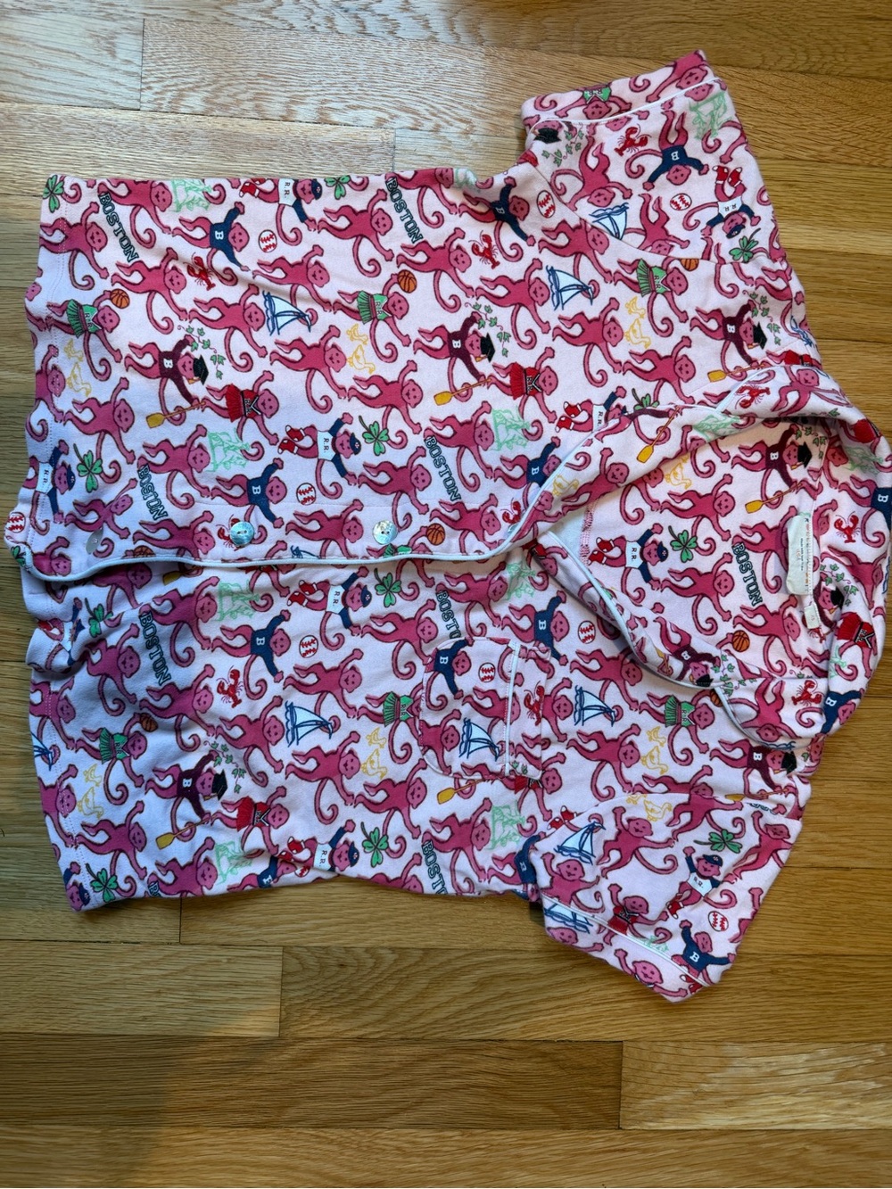 Roller Rabbit Pajama Set - Boston Red Sox - Picture 3 of 7